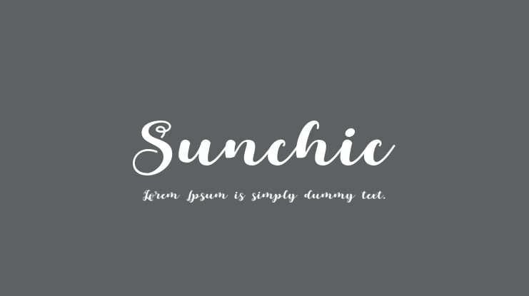 Sunchic Font