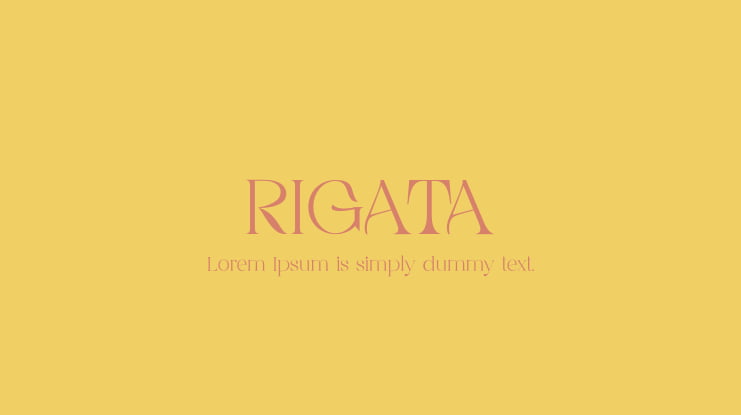 RIGATA Font
