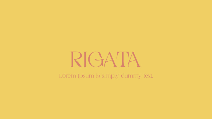 RIGATA Font