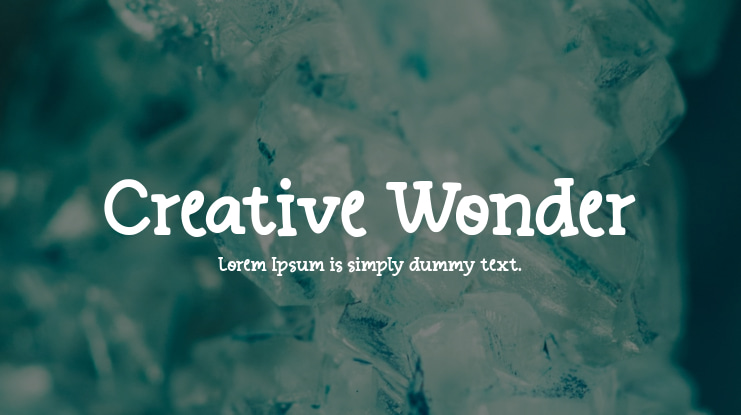 Creative Wonder Font