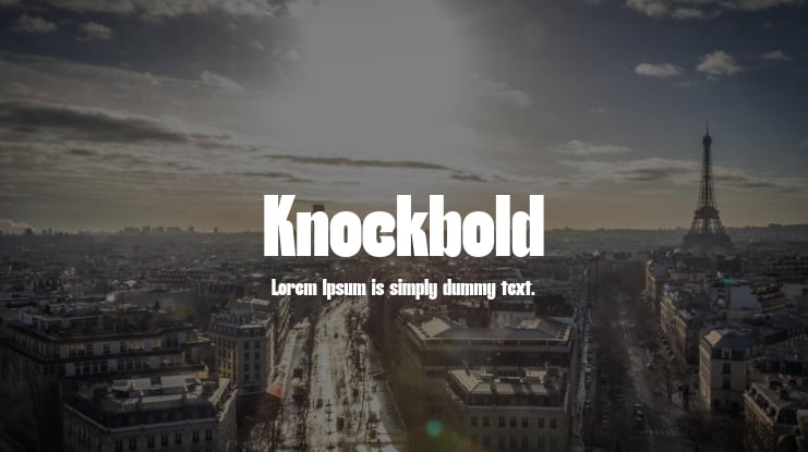 Knockbold Font