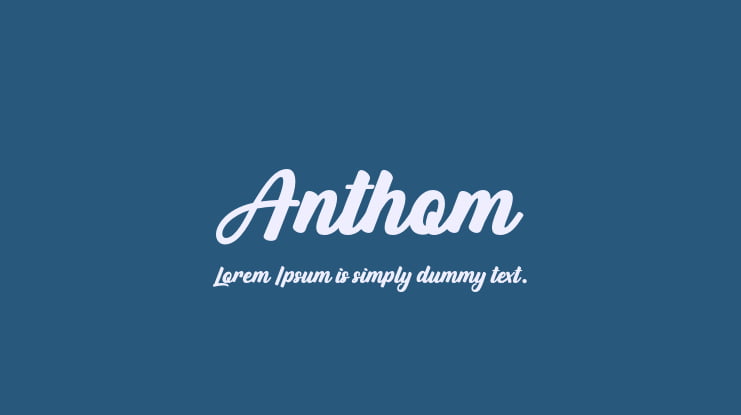 Anthom Font