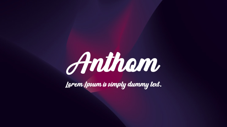 Anthom Font