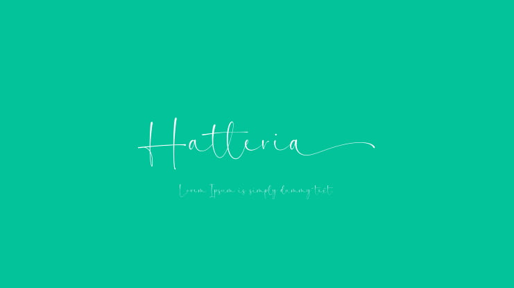 Hatteria Font