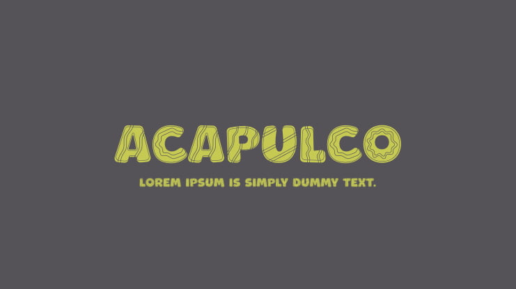 ACAPULCO Font