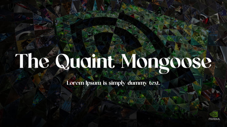 The Quaint Mongoose Font