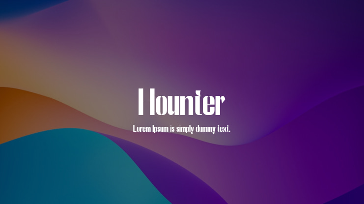 Hounter Font