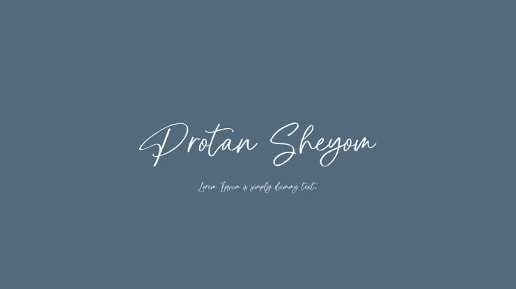 Protan Sheyom Font