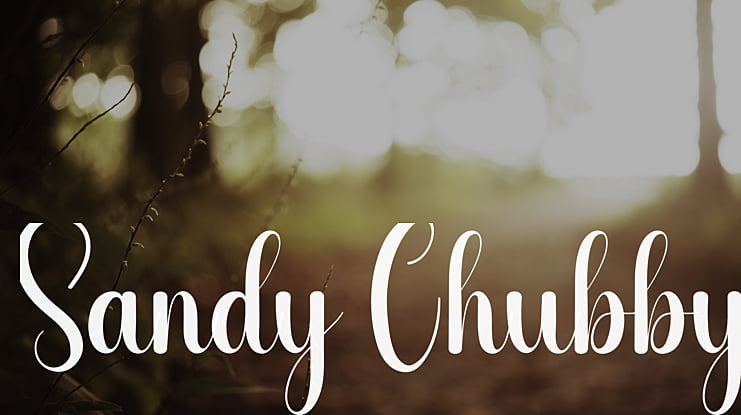 Sandy Chubby Font