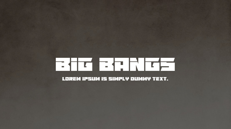Big Bangs Font Family