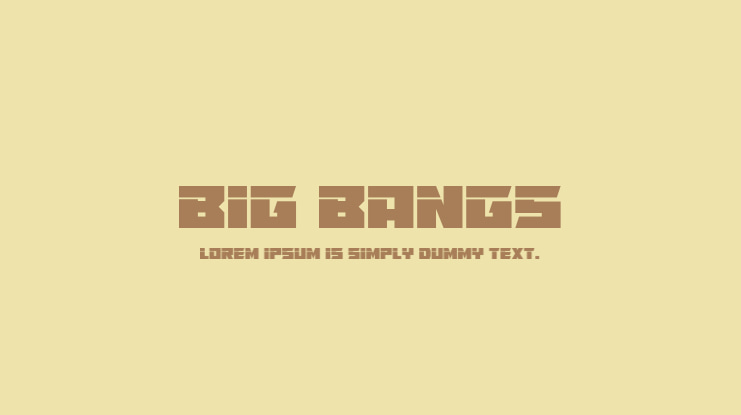 Big Bangs Font Family