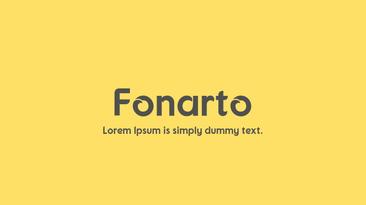 Fonarto Font Family