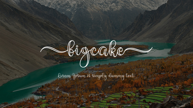 Bigcake Font