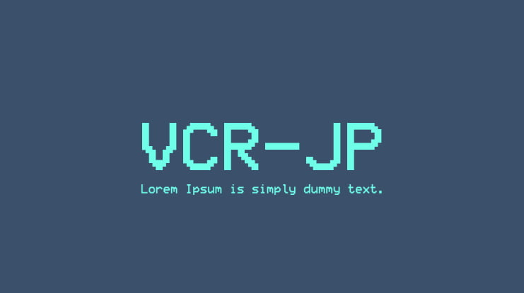 VCR-JP Font