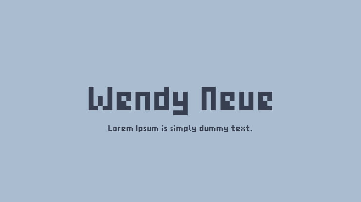 Wendy Neue Font