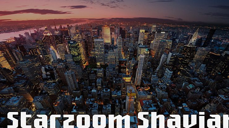 Starzoom Shavian Font Family