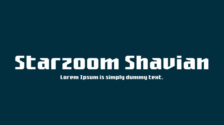 Starzoom Shavian Font Family