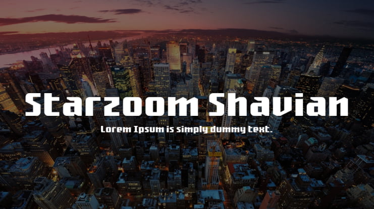Starzoom Shavian Font Family