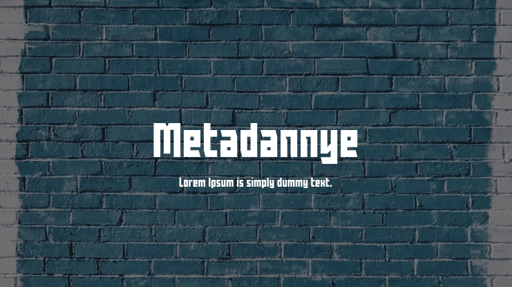 Metadannye Font
