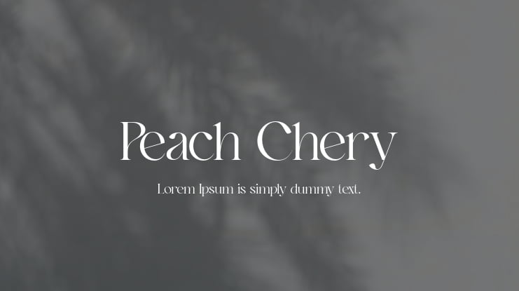 Peach Chery Font