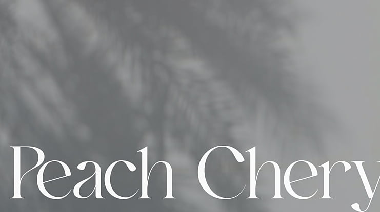 Peach Chery Font