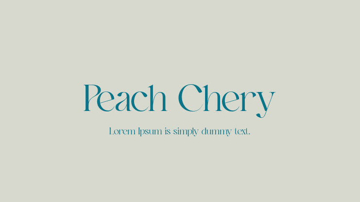 Peach Chery Font