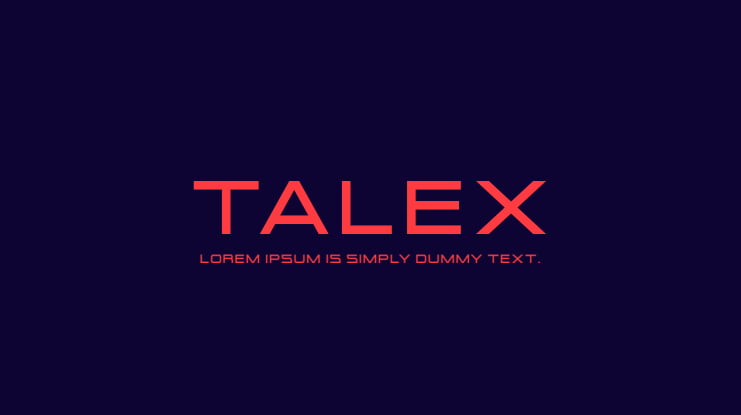 Talex Font