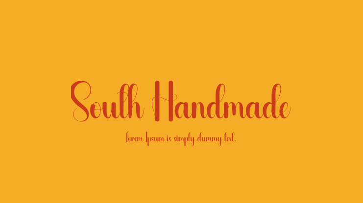 South Handmade Font
