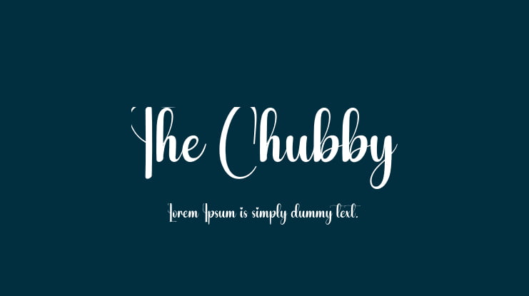 The Chubby Font