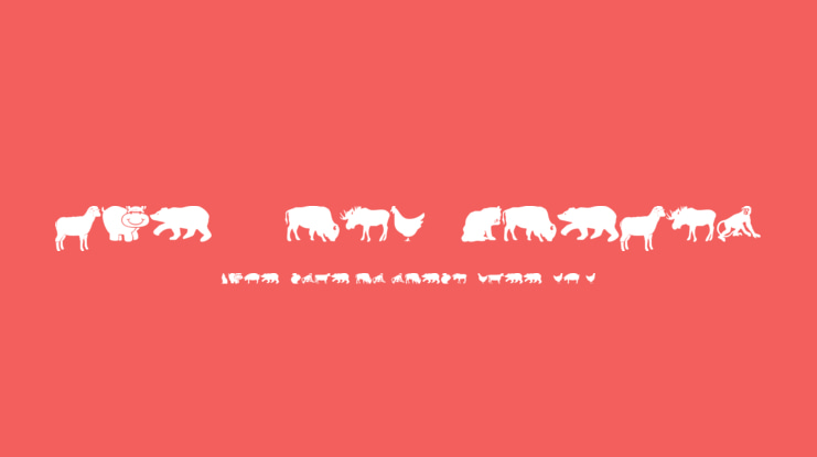 Farm & Wild Animals Font