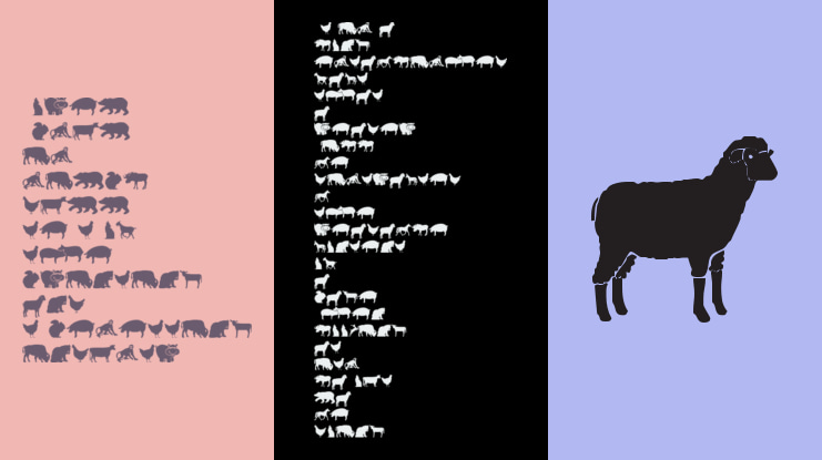 Farm & Wild Animals Font