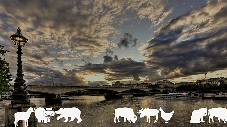 Farm & Wild Animals Font