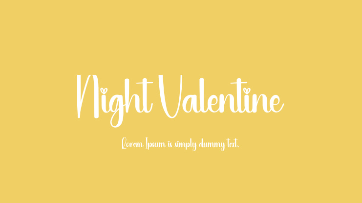 Night Valentine Font