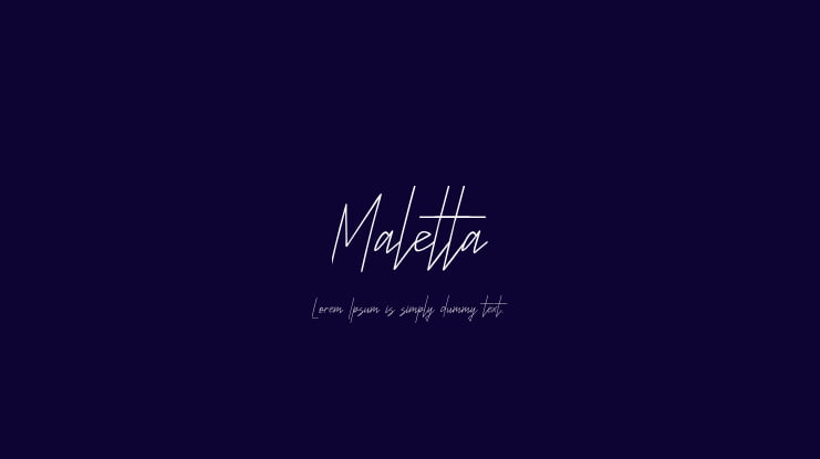 Maletta Font
