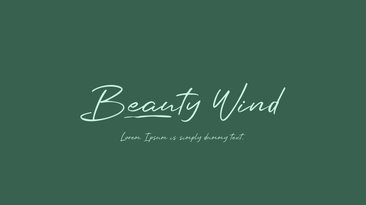 Beauty Wind Font