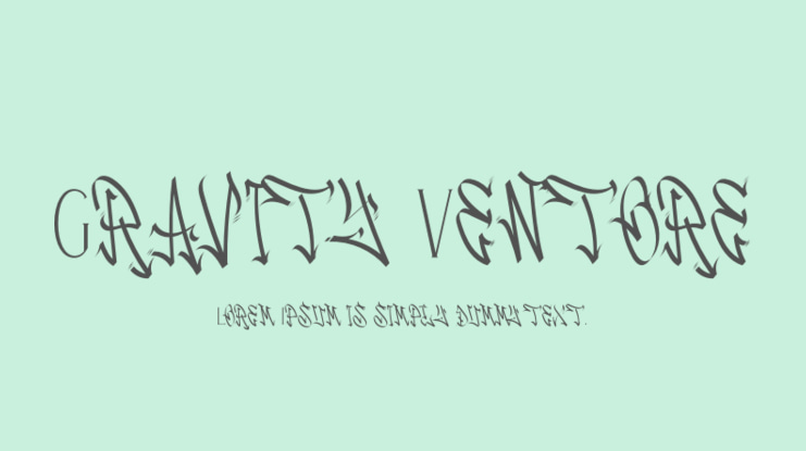 Gravity Ventore Font