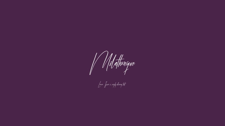 Milathonique Font
