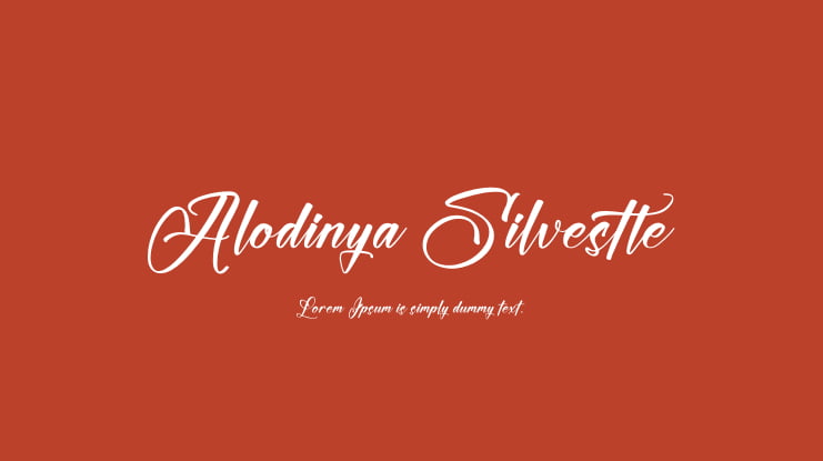 Alodinya Silvestte Font