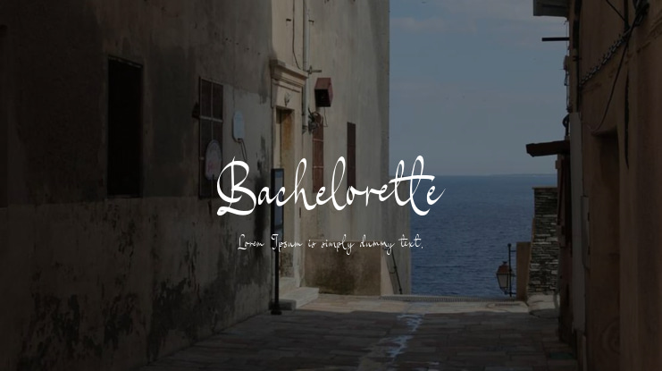 Bachelorette Font