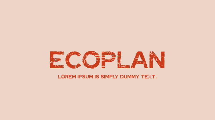 Ecoplan Font