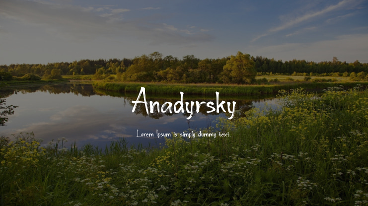 Anadyrsky Font