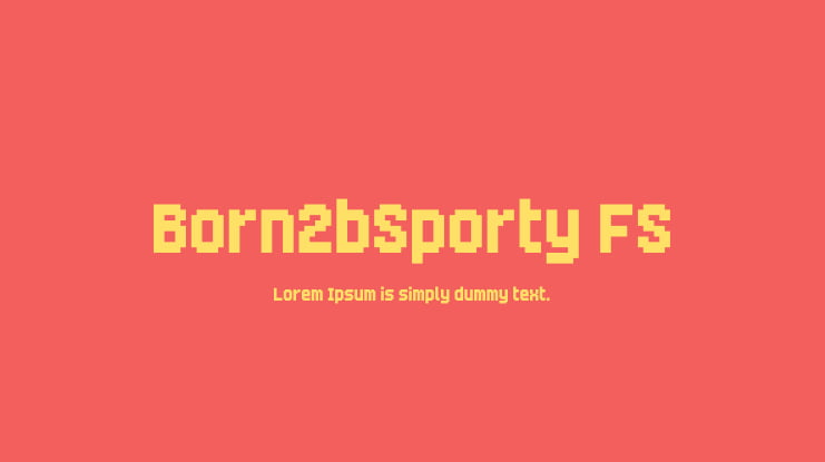 Born2bSporty FS Font