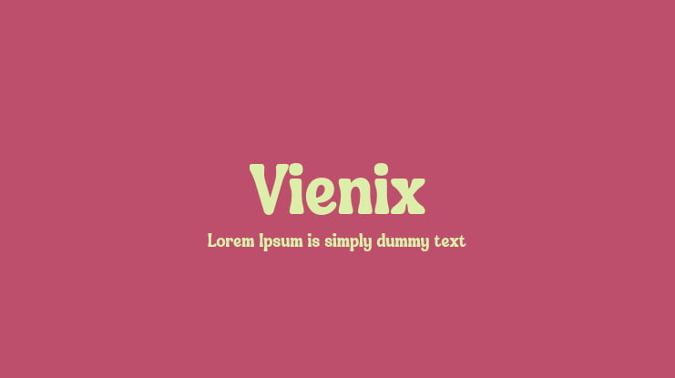 Vienix Font