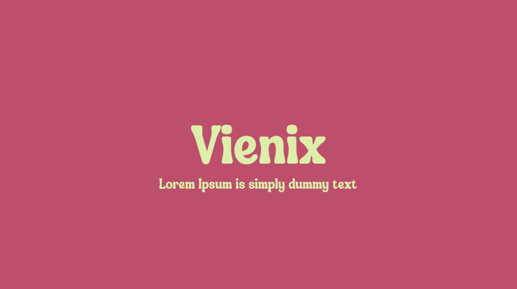 Vienix Font