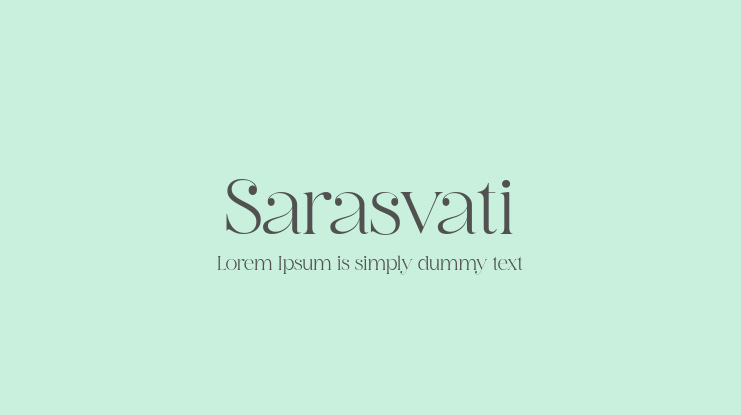 Sarasvati Font