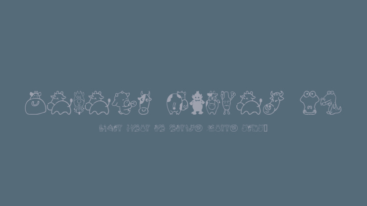 Sakabe Animal 03 Font
