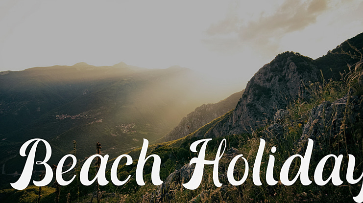 Beach Holiday Font