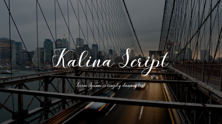 Kalina Script Font