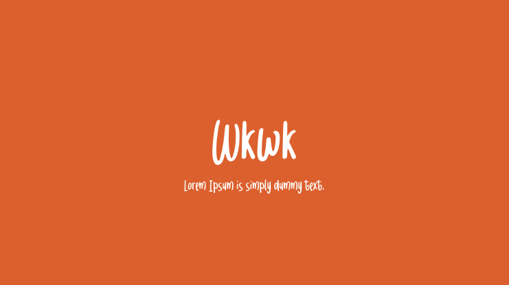Wkwk Font