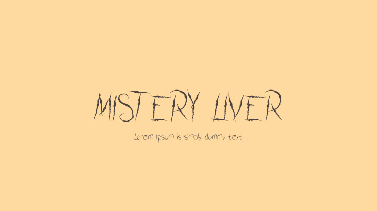 MISTERY LIVER Font